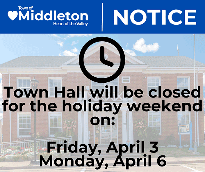 Town Hall Closure Easter Long Weekend